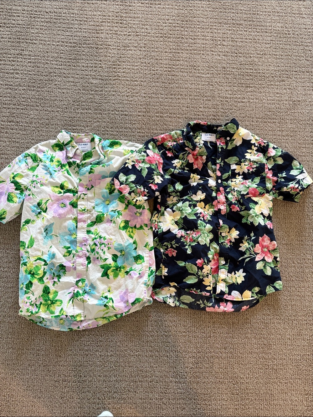 Boys XL- Old Navy Kids Floral Button-Down Shirts -